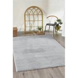 Jassrug Tavşan Tüyü Kürk Halı 120X180 Açık Gri