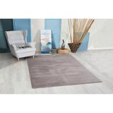 Jassrug Tavşan Tüyü Kürk Halı 120X180 Antrasit