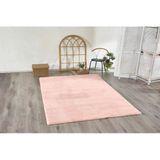 Jassrug Tavşan Tüyü Kürk Halı 160X220 Pudra