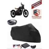 Jawa Perak Branda Siyah Arka Çanta Uyumlu(Topcase) Motosiket Brandası Motor Örtüsü Çadır Su Geçirmez Motosiklet Kılıfı Motor Brandası,lastikli,taşıma Torbalı