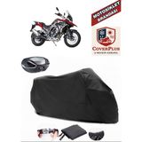 Jawa Rvm 500 Adventure Branda Siyah Arka Çanta Uyumlu(Topcase) Motosiket Brandası Motor Örtüsü Çadır Su Geçirmez Motosiklet Kılıfı Motor Brandası,lastikli,taşıma Torbalı