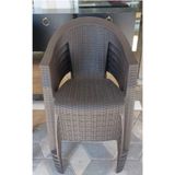 Jawball Rattan Efektli Plastik Bahçe Balkon Sandalyesi 6 Adet
