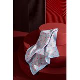 Jawel Kadın Çiçek Desenli 55*55 cm Bandana & Fular - Bebe Mavi