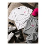 JAWÜ FASHION Jalo Baskılı Oversize Pamuklu Premium Eşofman- T-shirt TAKIM