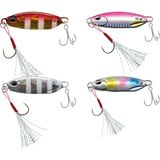 Jaxel Leadfeed Jig LF50 -4 Adet- Jig Yem, 3d, Suni Yem, Hologramlı - 10 gr