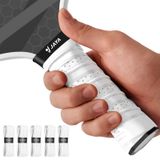 JAYA Ekstra uzunlukta turşu küreği kavrama bandı, ergonomik tasarım, 5 paket nem emici overgrip ve turşu topu, tenis, raketbol ve daha fazlası için havalandırmalı delikli, darbe emici ve rahat