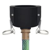 Jayen 275 330 Galon IBC Tote Tank Tahliye Adaptörü Bağlantı Elemanları 5 cm Kam Kilit x Bahçe Hortumu Gıda Sınıfı