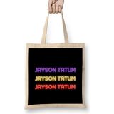 Jayson Tatum- Basketball Gifts Vintage Retro Rainbow Quotes For Boys And Dad Bez Çanta Uzun Saplı - Açık Bej - 40 X 40