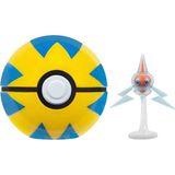 Jazwares Pokemon Clip 'n' Go Poke Topu ve Figür Seti POK/95057-G - Rotom ve Quick Ball - Renkli
