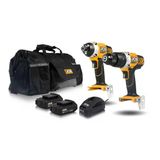 Jcb 21-18Cd Akülü Darbeli Matkap & 21-18Id Akülü Darbeli Vidalama Seti - 18V 2.0 Ah Çift Akülü