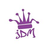 Jdm Kral Tacı Araba Sticker 17X17 Cm Mor