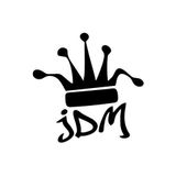 Jdm Kral Tacı Araba Sticker 17X17 Cm Siyah