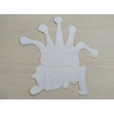 Jdm Kral Tacı Stıcker Beyaz 13,5X13,5Cm - King Stıcker, Jdm Kral Tacı Etıketı, Jdm Tac Cıkartması
