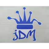 Jdm Kral Tacı Stıcker Mavı 11X9cm - King Stıcker, Jdm Kral Tacı Etıketı, Jdm Tac Cıkartması