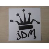 Jdm Kral Tacı Stıcker Sıyah 13,5X13,5Cm - King Stıcker, Jdm Kral Tacı Etıketı, Jdm Tac Cıkartması