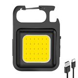 JDXFENG LED cep flaş ışığı çok fonksiyonlu anahtarlık ışık 4 modları kanca şişe açacağı açık kamp yürüyüş için
