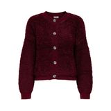 JDY Kadın Jdyeira Life L/S O-Neck Hırka KNT, Cabernet, XL