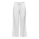 JdY Kadın Jdytheis Life Wide Pant WVN Noos pantolon, geniş bacaklı, yüksek bel ve yan cepli, Cloud Dancer., M / 32L