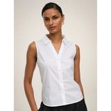 Jdy Kadın Kolsuz Gömlek 15367067 Jdymıo S/l Shırt Wvn Dıa - Beyaz