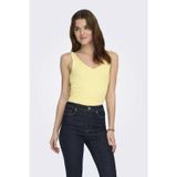 Jdy Slim Fit V Yaka Kolsuz Bayan Bluz 15180497 SARI