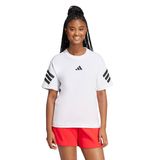 JE0238 W FI 3S TEE Beyaz Bisiklet Düz Kadın T-Shirt