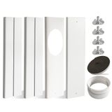 JEACENT Taşınabilir Klima Pencere Kiti, Sürgülü AC Havalandırma Kiti, Ayarlanabilir PVC Conta Kiti Panelleri 60 İnçe Kadar Evrensel Dişli AC Egzoz Hortumu için 13 cm ve 15 cm Çapında