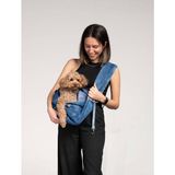 Jean Köpek Taşıma Çantası, Köpek Ana Kucağı 0-8kg Mavi - Çok Renkli