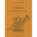 Jean Langlais-Pièces (9) trompet ve piyano veya org kitabı