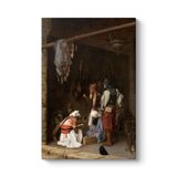 Jean Leon Gerome - Satranç Oynayan Başı Bozuk Askerleri Tablosu 30 x 45