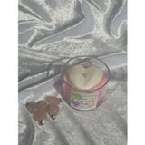 Jeane Home Decor Içinde Pembe Kuvars Doğal Taş Ametist Kolye Ucu Gizli Vanilya Kokulu Kristal Aromaterapi Mum Hediye