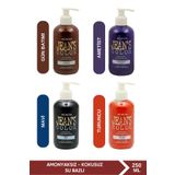 jeans color Amonyaksız Gün Batımı + Ametist + Mavi + Turuncu Renkli Su Bazlı Saç Boyaları 250 Ml