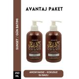 JEAN'S COLOR Amonyaksız Gün Batımı Renkli Saç Boyası 250 ml X2 Adet Kokusuz Su Bazlı Sunset Hair Dye