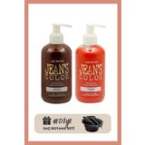 Jeans Color Amonyaksız Gün Batımı + Turuncu Renkli Saç Boyası 250 Ml Saç Boyama Seti Hediye