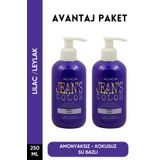 JEAN'S COLOR Amonyaksız Leylak Renkli Saç Boyası 250 ml X2 Adet Kokusuz Su Bazlı Lilac Hair Dye