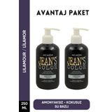 JEAN'S COLOR Amonyaksız Lilamor Renkli Saç Boyası 250 ml X2 Adet Kokusuz Su Bazlı Lilamour Hair Dye