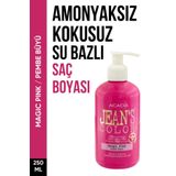 Jeans Color Amonyaksız Pembe Büyü Saç Boyası 250 Ml Kokusuz Su Bazlı Magic Pink Hair Dye