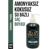 Jean’s Color Amonyaksız Yeşil Renkli Saç Boyası 250 ml Kokusuz Su Bazlı Green Hair Dye