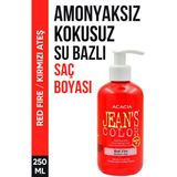 Jean'S Color Jean’S Color Kırmızı Ateş Renkli Saç Boyası 250 Ml Su Bazlı Red Fire Hair Dye