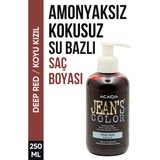 Jean'S Color Jean’S Color Koyu Kızıl Renkli Saç Boyası 250 Ml Su Bazlı Deep Red Hair Dye