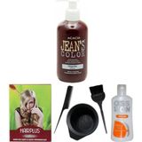 Jean's Color Magenta 250 ml Saç Boyası Saç Açıcı Boya Temizleyici ve Fluweel Boya Seti