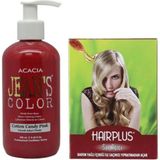 Jean's Color Pamuk Şekeri Pembe 250 ml Saç Boyası ve Hairplus Saç Açıcı