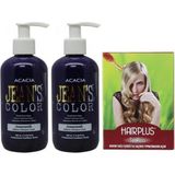 JEAN'S COLOR Saç Boyası Eflatun 250 ml 2AD ve Hairplus Saç Açıcı