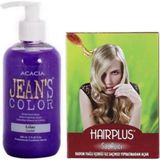 JEAN'S COLOR Saç Boyası Leylak 250 ml ve Hairplus Saç Açıcı 869900100648811