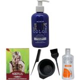 JEAN'S COLOR Saç Boyası Mavi Rüya 250 ml , Saç Açıcı, Boya Temizleyici ve Fluweel Boya Seti