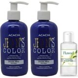 Jeans Color Saç Boyası Mavi Rüya 250ml 2ad Ve Fluweel Yeşil Çay Kolonyası 35ml