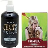 JEAN'S COLOR Saç Boyası Mor 250 ml ve Hairplus Saç Açıcı