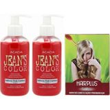 JEAN'S COLOR Saç Boyası Somon 250 ml 2AD ve Hairplus Saç Açıcı