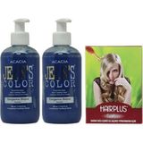 JEAN'S COLOR Saç Boyası Turkuaz 250 ml 2AD ve Hairplus Saç Açıcı