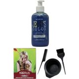 JEAN'S COLOR Saç Boyası Turkuaz 250 ml Saç Açıcı ve Fluweel Saç Boya Kabı Seti