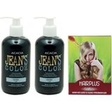 JEAN'S COLOR Saç Boyası Yeşil 250 ml 2 Adet ve Hairplus Saç Açıcı